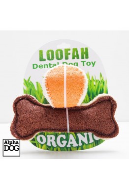 Økologisk Loofa hundeleke bein og ball large