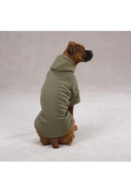 Basic Fleece Dog Hoodies - grønn XXL