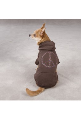 Peace sign - hettegenser til hund XL