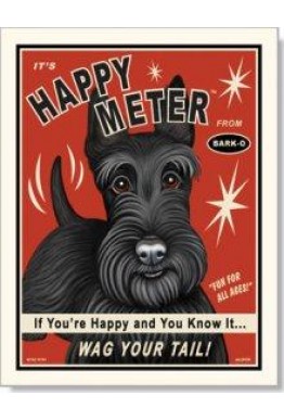 Skotsk Terrier kort - Happy Meter