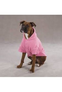 Basic Fleece Dog Hoodies - rosa Small