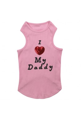 I love my daddy trøye rosa 31 cm rygglengde